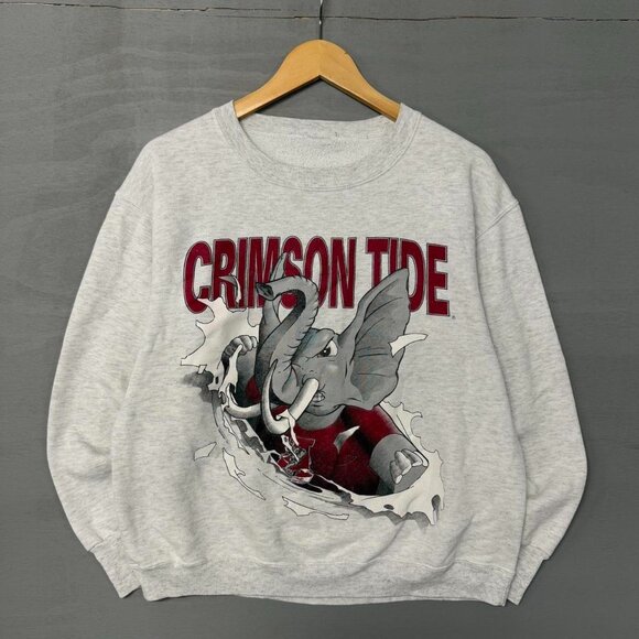 Vintage Alabama Crimson Tide Breakthrough Grey Sweatshirt Medium - Picture 1 of 5